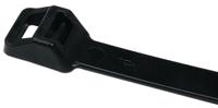 111-25102-t250x-pa66-bk HellermannTyton Cable Tie, Inside Serrated, 370mm x 12.5 mm, Black Polyamide 6.6 (PA66), Pk-100