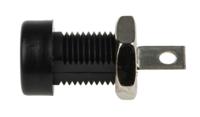 108-0903-001 Cinch Black Female Banana Socket, 4 mm Connector, Solder Termination, 15A, 3500V, Tin Plating