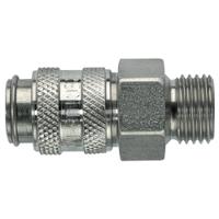 21kaaw13rvx Legris 304 Stainless Steel Male Pneumatic Quick Connect Coupling, 1/4 in Male 16mm Male Thread