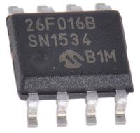 sst26vf016b-104isn Microchip 16Mbit Quad-SPI Flash Memory 8-Pin SOIC, SST26VF016B-104I/SN