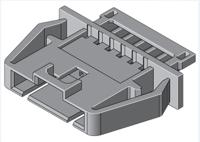 70107-5037 Molex, SL Male Connector Housing, 2.54mm Pitch, 3 Way, 1 Row