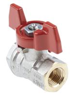 733-5192 RS PRO Nickel Plated Brass Full Bore, 2 Way, Ball Valve, Threaded, BSPP 1/4in, 40bar Operating Pressure