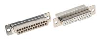 dbc25ss-nw MH Connectors MHD 25 Way Cable Mount D-sub Connector Socket, 2.77mm Pitch