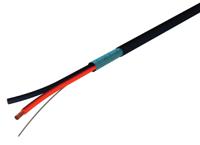 ca40 S2Ceb-Groupe CaeJA Series Analog Patch Cable, 0.22 mm² CSA Screened, 4mm od, 100m, Black