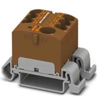 3273734 Phoenix Contact Distribution Block, 7 Way, 0.2 → 6mm², 32A, 450 V, Brown
