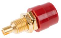 930176701 Hirschmann Test & Measurement Red Female Banana Socket, 4 mm Connector, Solder Termination, 32A, 30 V ac, 60V dc, Gold