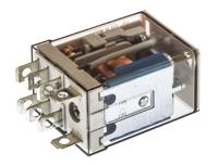 563290240040 Finder Plug In Power Relay, 24V dc Coil, 12A Switching Current, DPDT