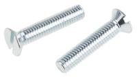 908-7435 RS PRO Slot M6 Countersunk Steel Machine Screws DIN 963 x 30.0mm