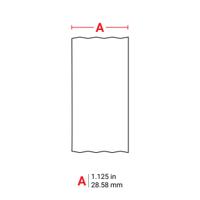 j20c-1125-2595 Brady B-2595 Inkjet Receptive Vinyl White Label Roll, 28.58mm Width, 1 Qty