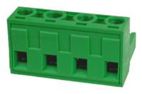 874-5385 RS PRO, 7.62mm Pitch, 4 Way, Pluggable Terminal Block, Plug, Through Hole, Screw Termination
