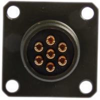 62gb-12e10-07pn Amphenol Limited, 62GB 7 Way Box Mount MIL Spec Circular Connector ReceptacleOlive, Pin Contacts,Shell Size 10, Bayonet