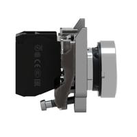 xb4ba11 Schneider Electric Harmony XB4 Series Push Button, Spring Return, Panel Mount, 22mm Cutout, SPST, 600V, IP66, IP67,