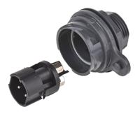 pxp701203pst Bulgin Circular Connector, 3 Contacts, Front, Standard Connector, Plug, Male, IP66, IP68, IP69K, Buccaneer 7000 Series