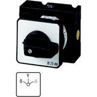 009657-t3-4-8410e Eaton, 3P 3 Position 60° Star Delta Cam Switch, 690V (Volts), 32A, Short Thumb Grip Actuator