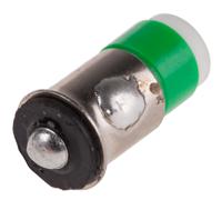 206-558 RS PRO Green LED Indicator Lamp, 28V dc, Midget Flange Base, 6mm Diameter, 35mcd