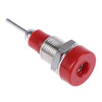 230030-22 Staubli Red Female Banana Socket, 2mm Connector, Tab Termination, 10A, 30 V, 60V dc