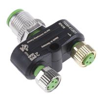 7000-41201-0000000 Murrelektronik Limited Circular Connector Adapter, 4 Contacts, Cable, M12 Connector, Plug, Socket, IP65, IP67, 7000