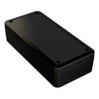 192-0765 RS PRO Black ABS Enclosure, IP54, IK07, Black Lid, 189.9 x 89.8 x 50.5mm