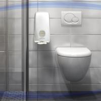 6946 Aquarius White Plastic Toilet Paper Dispenser, 170mm x 350mm x 380mm
