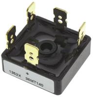 vs-36mt140 Vishay Bridge Rectifier, 35A, 1400V, 3-phase, 5-Pin