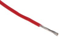 58557-rd005 Alpha Wire Hook-up Wire TEFLON Series Red 0.35 mm² Hook Up Wire, 22 AWG, 7/0.25 mm, 30m, PTFE Insulation, 5855/7 RD005