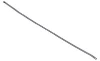 121-674 RS PRO Cable Tie, Ladder, 610mm x 7 mm, Black Polyester Coated Stainless Steel, Pk-100