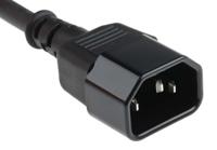 123-0962 RS PRO Straight IEC C13 Socket to Straight IEC C14 Plug Power Cord, 5m