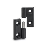 428812 Elesa Zinc Alloy Flag Hinge with a Lift-off Pin, Bolt-on Fixing, 50mm x 50mm x 11.5mm