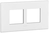 5-750-80 Legrand White 2 Gang Light Switch Cover