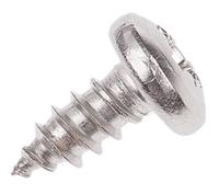 521-608 RS PRO Plain Stainless Steel Pan Head Self Tapping Screw, N°8 x 3/8in Long 9.5mm Long