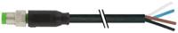 7000-08011-6110500 Murrelektronik Limited Male 4 way M8 to Free Cable End Sensor Actuator Cable, 5 m