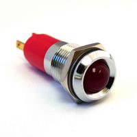192a0250 CML Innovative Technologies 192AX25X Series Red Panel Mount Indicator, 12V ac/dc, 14mm Mounting Hole Size, IP67