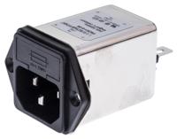 fn261-6-06 Schaffner 6A, 250 V ac Male Panel Mount IEC Filter FN261-6-06, Faston 1 Fuse
