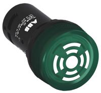 1sfa619600r6002-cb1-600g ABB, ABB Compact, Panel Mount Green LED Buzzer, 22mm Cutout, Round, 24V ac/dc