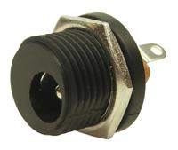 558-390 RS PRO DC Power Jack Rated At 1A, 12 V dc, Panel Mount, length 18mm, Tin