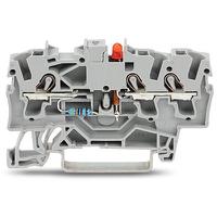 2002-13211000-434 WAGO 2002-1321/1000-434 TOPJOB S Series Grey, 2.5mm², 1-Level, Push In Termination