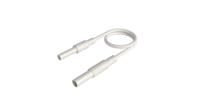 934046107 Hirschmann Test & Measurement 4 mm Test Probe Lead, 32A, White, 1m Lead Length