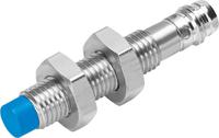 sien-m8nb-ps-s-l Festo Inductive Threaded Barrel Proximity Sensor, M8, 2.5 mm Detection, PNP NO, 10 → 30 V dc