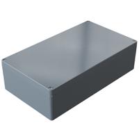 01234011 Rose Aluminium Standard Series Grey Die Cast Aluminium Enclosure, IP66, IK09, Grey Lid, 400 x 230 x 110mm