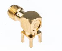 r125680000w Radiall, Jack PCB Mount SMA Connector, 50Ω, Solder Termination, Right Angle Body
