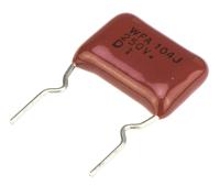 ecwf2104jaq Panasonic ECWF(A) Polypropylene Film Capacitor, 250V dc, ±5%, 100nF, Through Hole