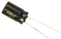 eeufm1a222 Panasonic 2200μF Aluminium Electrolytic Capacitor 10V dc, Radial, Through Hole - EEUFM1A222
