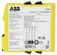 2tla010053r0400-sentry-ssr42-24vdc ABB Jokab Sentry SSR42 4 Auxiliary Contacts Safety Relay 24V dc, Dual-Channel 4 Safety Contacts