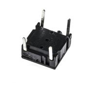 3cth9 MEC IP67 Black Tactile Switch, SPST 50 mA PCB