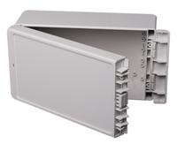 96035235-b-221309-abs-7035 Bopla Bocube Series Light Grey ABS Enclosure, IP66, IP68, Light Grey Lid, 231 x 125 x 90mm