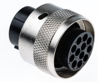 utg61412pn Souriau Sunbank by Eaton Circular Connector, 12 Contacts, Cable, Standard Connector, Socket, Male, IP65, UTG Series