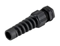 pms16-bk080 Alpha Wire FIT Wire Management Series Slate PA 6 Cable Gland, M16 Thread, 5mm min., 10mm max., IP66, IP68