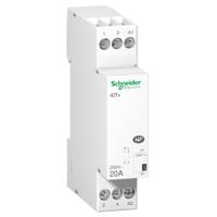 a9c15030 Schneider Electric Acti9 iCT Contactor, 230 V Coil, 1-Pole, 20 A, 3.6 kW, 1NO