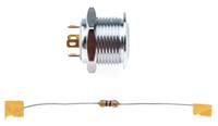 175-8522 RS PRO Illuminated Push Button Switch, Momentary, Panel Mount, 16mm Cutout, SPST, Yellow LED, 36V dc, IP67