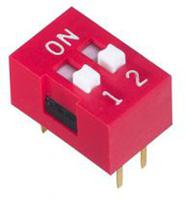 ndsr-02-v APEM 2 Way Through Hole DIP Switch DPST, Recessed Actuator